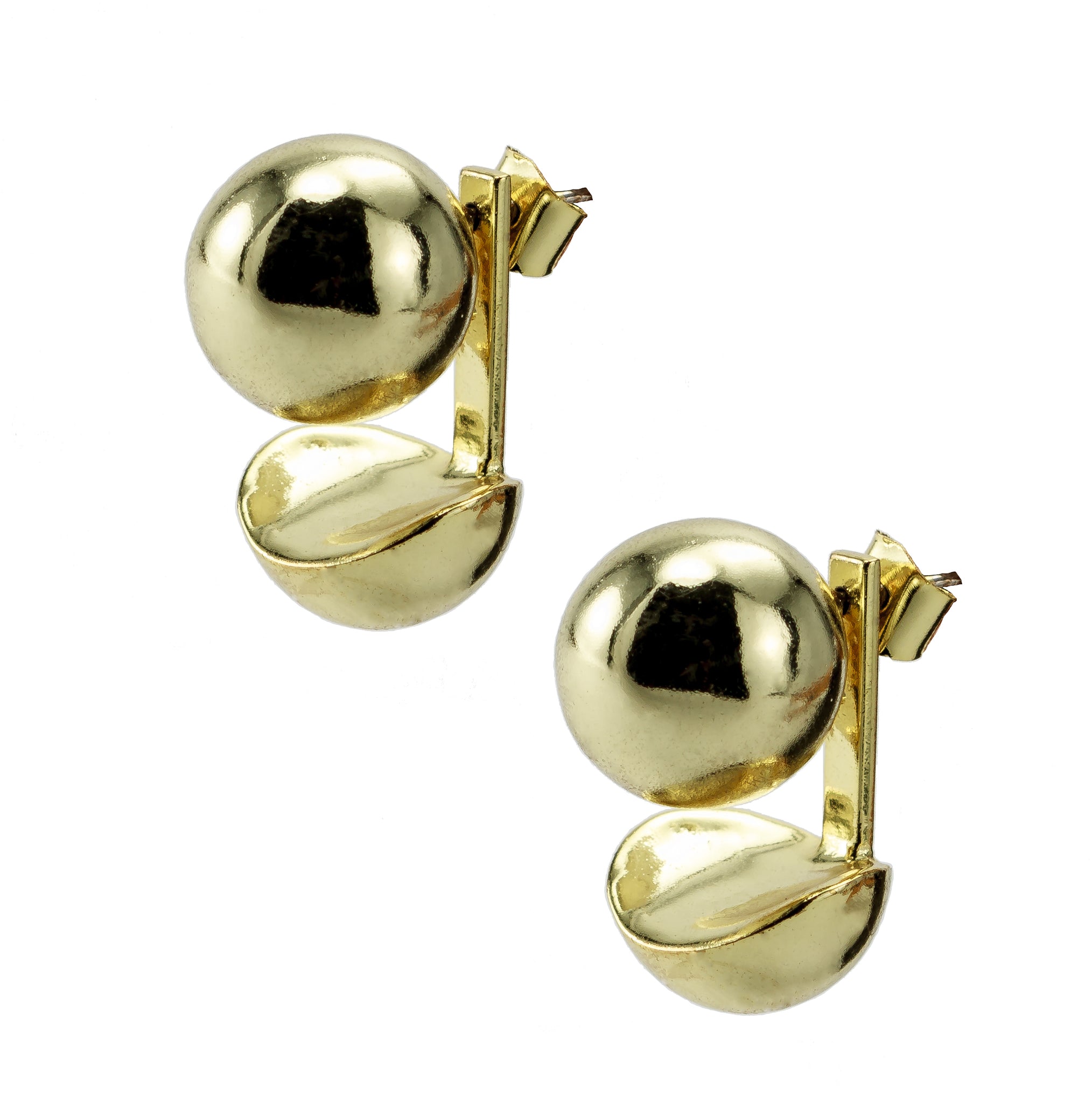 Gibbous Moon Earrings