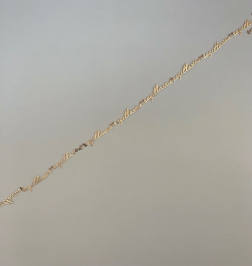 18k Gold-filled Sagittarius chain